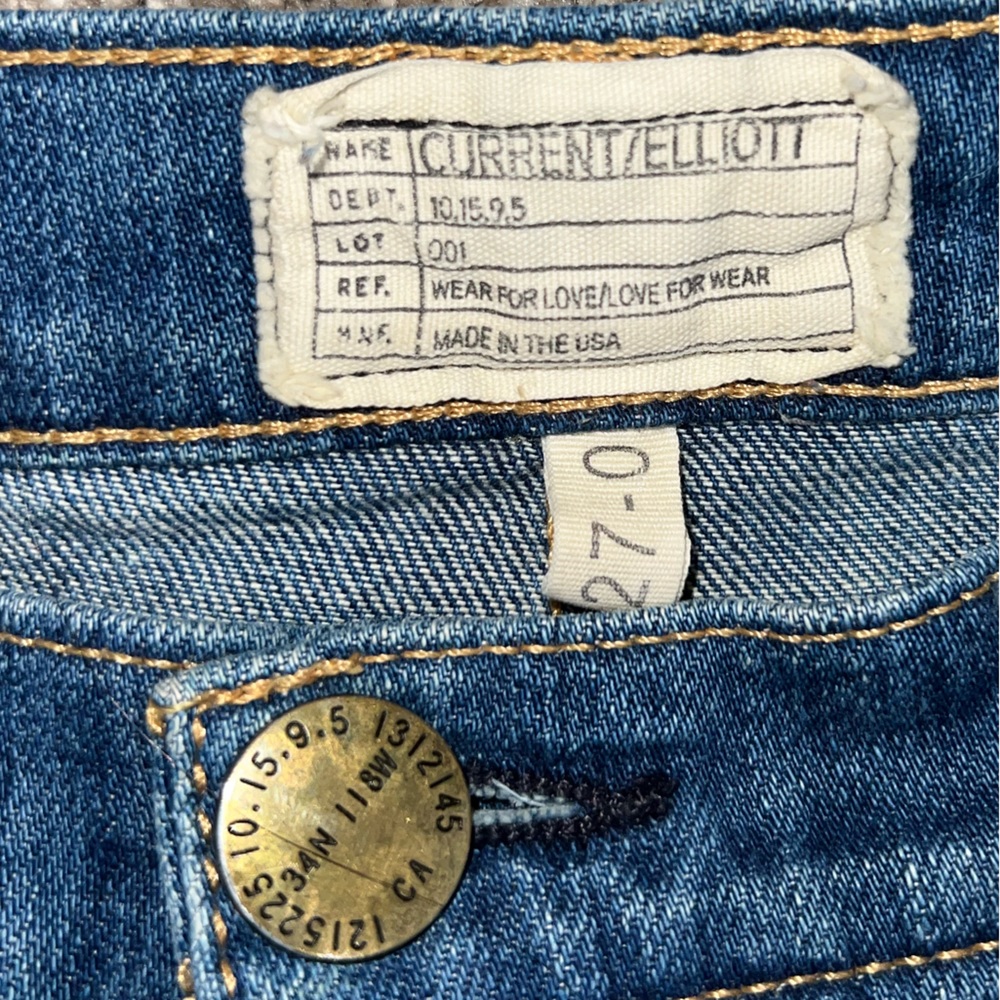 Anthropologie Current Elliott Patch Work Straight… - image 8